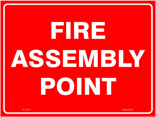 Fire Assembly Point Fire Safety Sign