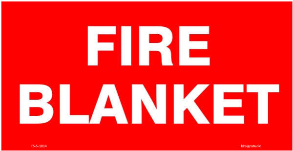 Fire Blanket Fire Safety Sign