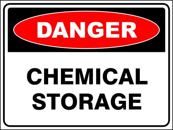 Chemical Storage Danger Sign