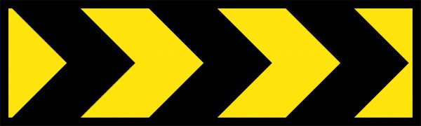 Chevron Boxed Edge Sign