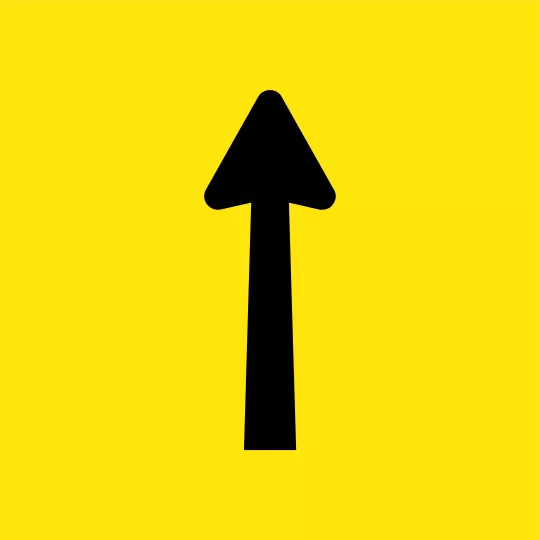 Lane Status Open (Arrow Up) Multi Message Sign - Corflute/Aluminium Options