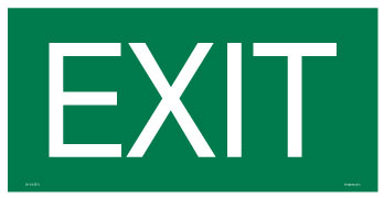 Exit Sign - Corflute/Sticker Options