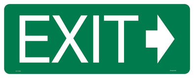 Exit (Right Arrow) Sign - Corflute/Sticker Options
