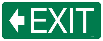 Exit (Left Arrow) Sign - Corflute/Sticker Options