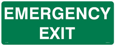 Emergency Exit Sign - Corflute/Sticker Options