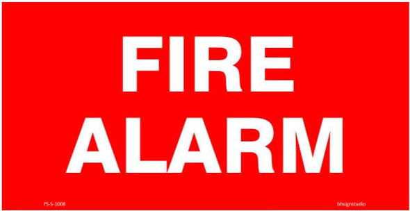 Fire Alarm Fire Safety Sign