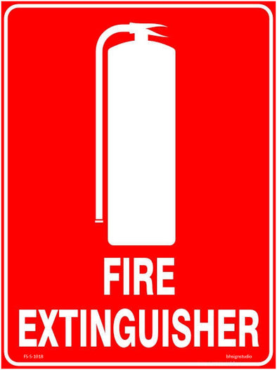 Fire Extinguisher Fire Safety Sign
