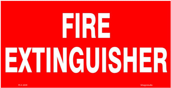 Fire Extinguisher Fire Safety Sign