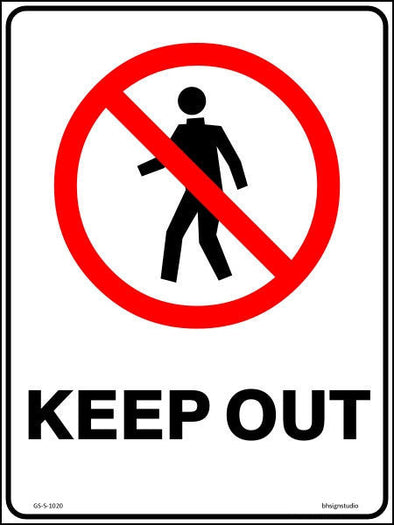 Keep Out Sign - Corflute/Sticker Options