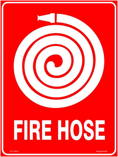 Fire Hose Fire Safety Sign