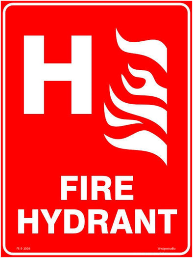 Fire Hydrant Fire Safety Sign