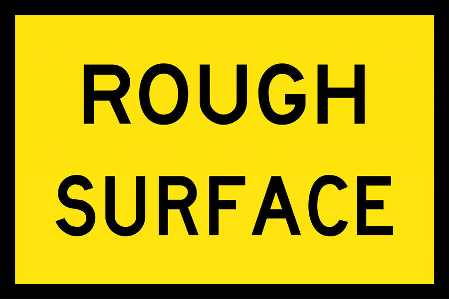 Rough Surface Boxed Edge Sign