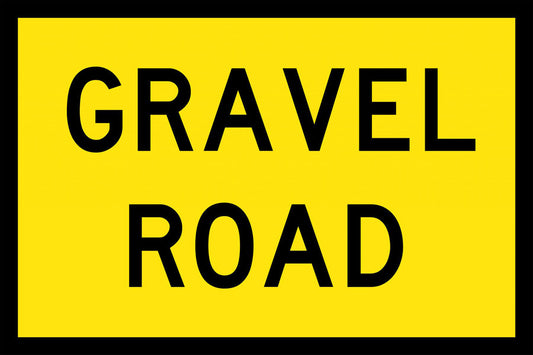 Gravel Road Boxed Edge Sign