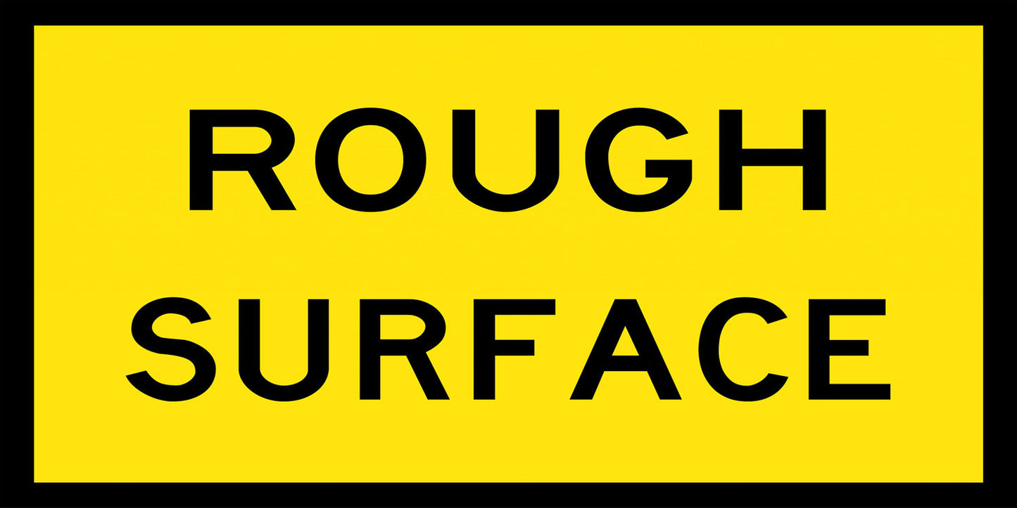 Rough Surface Boxed Edge Sign