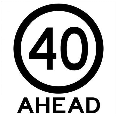 _km/h Ahead Speed Limit Roundel Sign - Corflute/Aluminium Options