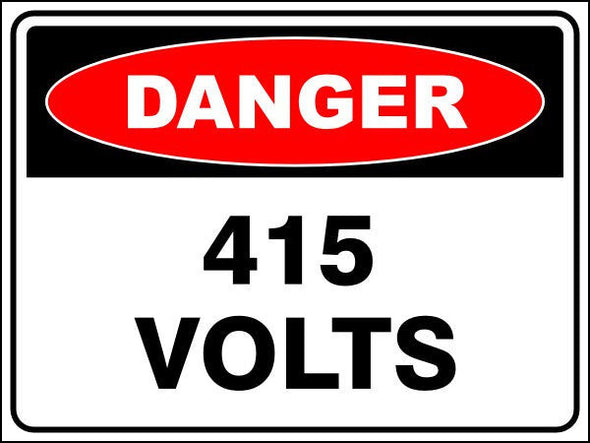 415 Volts Danger Sign