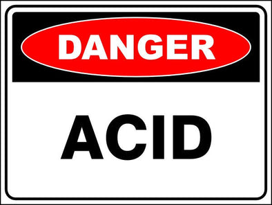 Acid Danger Sign
