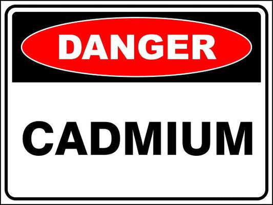 Cadmium Danger Sign