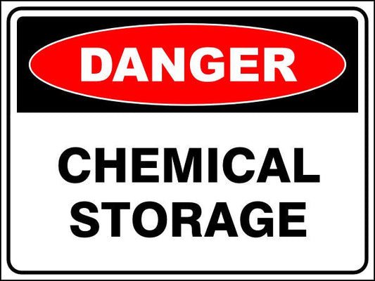 Chemical Storage Danger Sign