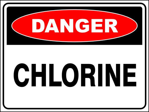 Chlorine Danger Sign