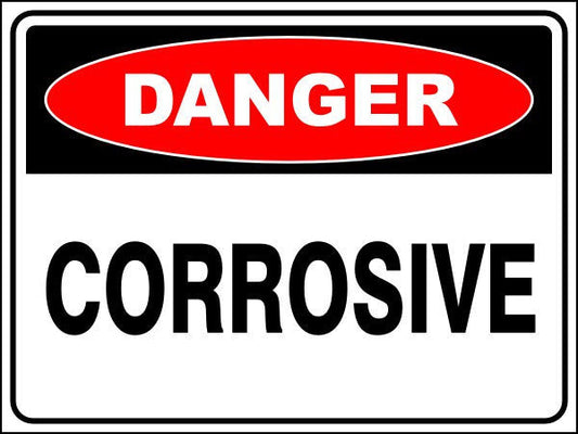 Corrosive Danger Sign