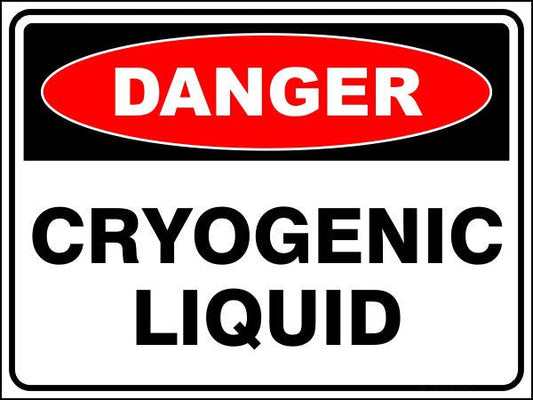 Cryogenic Liquid Danger Sign