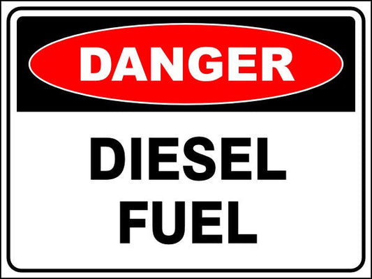 Diesel Fuel Danger Sign