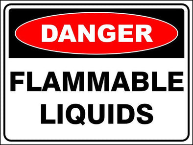 Flammable Liquids Danger Sign