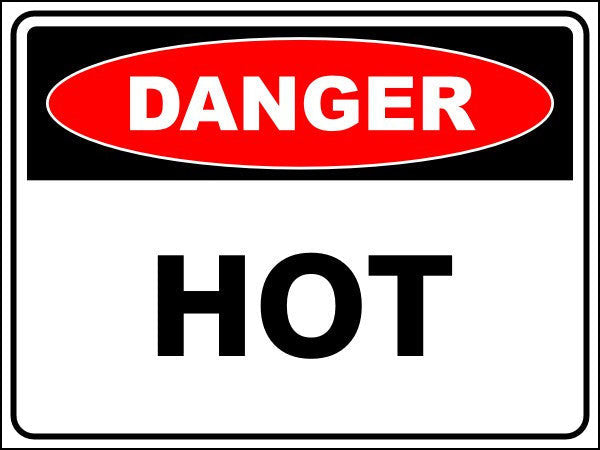 Hot Danger Sign