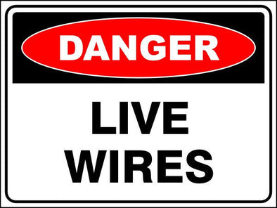 Live Wires Danger Sign