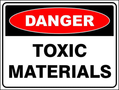 Toxic Materials Danger Sign